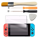 eXtremeRate "Y" "+" Cross Triwing Screw Driver Brush Set + 2pcs Screen Protector For Nintendo Switch - NSAR0017GC+NSPJ0015GC