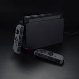 eXtremeRate Pink Firefly LED Tuning Kit for NS Switch Joycons Dock NS Joycon SL SR Buttons Ribbon Flex Cable Indicate Power LED-Joycons Dock NOT Included - NSLED006