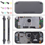 eXtremeRate White DIY Replacement Shell for Nintendo Switch Lite, NSL Handheld Controller Housing w/ Screen Protector, Custom Case Cover for Nintendo Switch Lite - DLP308