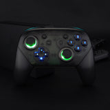 eXtremeRate Multi-Colors Luminated Thumbsticks D-pad ABXY ZR ZL L R Classic Symbol Buttons DTFS LED Kit for NS Switch Pro Controller - 9 Colors Modes 6 Areas DIY Option Button Control - NSLED002
