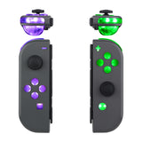 eXtremeRate 7 Colors 9 Modes NS Joycon DFS LED Kit for NS Switch, Multi-Colors Luminated ABXY Trigger Face Buttons for NS Switch & Switch OLED Model JoyCon - JoyCon NOT Included - NSLED011G2