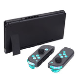 eXtremeRate 7 Colors 9 Modes NS Joycon DFS LED Kit for NS Switch, Multi-Colors Luminated ABXY Trigger Face Buttons for NS Switch & Switch OLED Model JoyCon - JoyCon NOT Included - NSLED011G2