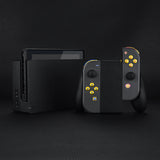 eXtremeRate 7 Colors 9 Modes NS Joycon DFS LED Kit, Multi-Colors Luminated Chrome Gold Classical Symbols ABXY Trigger Face Button for NS Switch Joy-Con Controller - Joycon NOT Included - NSLED016G2