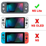 PlayVital ZealProtect Glossy Protective Case for Nintendo Switch Lite, Hard Shell Ergonomic Grip Cover for Switch Lite w/Screen Protector & Thumb Grip Caps & Button Caps - Classics NES Style - PSLYY7003