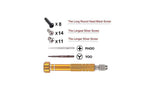 eXtremeRate Replacement DIY Colorful ABXY Buttons Directions Keys Repair Kits with Tools for NS Switch JoyCon & OLED JoyCon - JoyCon Shell NOT Included - AJ109