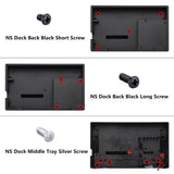 eXtremeRate Red Custom Faceplate for Nintendo Switch Charging Dock, Soft Touch Grip DIY Replacement Housing Shell for Nintendo Switch Dock - Dock NOT Included - FDP303