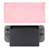 PlayVital Cherry Blossoms Pink Nylon Dust Cover, Soft Neat Lining Dust Guard, Anti Scratch Waterproof Cover Sleeve for NS & Switch OLED Charging Dock - NTA8008