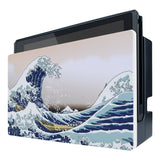 PlayVital The Great Wave Patterned Custom Protective Case for NS Switch Charging Dock, Dust Anti Scratch Dust Hard Cover for NS Switch Dock - Dock NOT Included - NTG7001