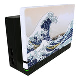 PlayVital The Great Wave Patterned Custom Protective Case for NS Switch Charging Dock, Dust Anti Scratch Dust Hard Cover for NS Switch Dock - Dock NOT Included - NTG7001