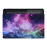 PlayVital Purple Galaxy Patterned Custom Protective Case for NS Switch Charging Dock, Dust Anti Scratch Dust Hard Cover for NS Switch Dock - Dock NOT Included - NTG7005