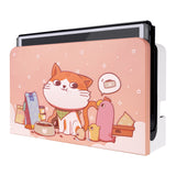 PlayVital Kitten & Chicken Custom Dock Cover for Nintendo Switch OLED, Dust Anti Scratch PC Hard Faceplate Shell Cover for Nintendo Switch OLED Charging Dock - Dock NOT Included - NTG8002