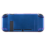 PlayVital Chameleon Purple Blue Glossy Back Cover for NS Switch Console, NS Joycon Handheld Controller Separable Protector Hard Shell, Customized Dockable Protective Case for NS Switch - NTP303