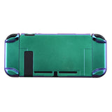 PlayVital Chameleon Green Purple Glossy Back Cover for NS Switch Console, NS Joycon Handheld Controller Separable Protector Hard Shell, Customized Dockable Protective Case for NS Switch - NTP304