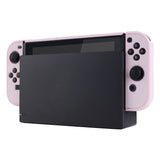 PlayVital Cherry Blossoms Pink Back Cover for Nintendo Switch Console, NS Joycon Handheld Controller Separable Protector Hard Shell, Soft Touch Customized Dockable Protective Case for Nintendo Switch - NTP312