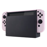 PlayVital Cherry Blossoms Pink Back Cover for Nintendo Switch Console, NS Joycon Handheld Controller Separable Protector Hard Shell, Soft Touch Customized Dockable Protective Case for Nintendo Switch - NTP312