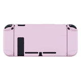 PlayVital Cherry Blossoms Pink Back Cover for Nintendo Switch Console, NS Joycon Handheld Controller Separable Protector Hard Shell, Soft Touch Customized Dockable Protective Case for Nintendo Switch - NTP312