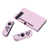 PlayVital Cherry Blossoms Pink Back Cover for Nintendo Switch Console, NS Joycon Handheld Controller Separable Protector Hard Shell, Soft Touch Customized Dockable Protective Case for Nintendo Switch - NTP312