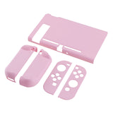PlayVital Cherry Blossoms Pink Back Cover for Nintendo Switch Console, NS Joycon Handheld Controller Separable Protector Hard Shell, Soft Touch Customized Dockable Protective Case for Nintendo Switch - NTP312