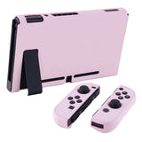 PlayVital Cherry Blossoms Pink Back Cover for Nintendo Switch Console, NS Joycon Handheld Controller Separable Protector Hard Shell, Soft Touch Customized Dockable Protective Case for Nintendo Switch - NTP312