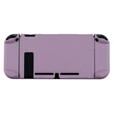 PlayVital Dark Grayish Violet Back Cover for Nintendo Switch Console, NS Joycon Handheld Controller Separable Protector Hard Shell, Soft Touch Customized Dockable Protective Case for Nintendo Switch - NTP328