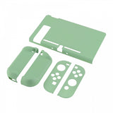 PlayVital Matcha Green Back Cover for NS Switch Console, NS Joycon Handheld Controller Separable Protector Hard Shell, Soft Touch Customized Dockable Protective Case for NS Switch - NTP339