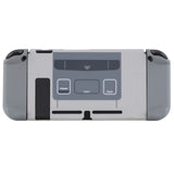 eXtremeRate PlayVital SFC SNES Classic EU Style Back Cover for NS Switch Console, NS Joycon Handheld Controller Separable Protector Hard Shell, Dockable Protective Case with Colorful ABXY Direction Button Caps - NTT105
