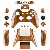 eXtremeRate Wooden Grain Full Shell with Buttons for Xbox One Controller (3.5mm Version) - NXOS005