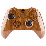 eXtremeRate Wooden Grain Full Shell with Buttons for Xbox One Controller (3.5mm Version) - NXOS005