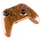 eXtremeRate Wooden Grain Full Shell with Buttons for Xbox One Controller (3.5mm Version) - NXOS005