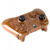 eXtremeRate Wooden Grain Full Shell with Buttons for Xbox One Controller (3.5mm Version) - NXOS005