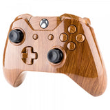eXtremeRate Wooden Grain Full Shell with Buttons for Xbox One Controller (3.5mm Version) - NXOS005