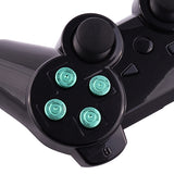 eXtremeRate Aluminum Green Customized Bullet Action Buttons Custom Kits for PS4 Controller - P3J0205