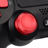 eXtremeRate Metal Red Repair ThumbSticks Action Buttons Dpad for PS4 Pro Slim Controller -P4AJ0007GC