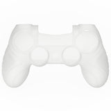 PlayVital Glow in Dark - Green Ergonomic Soft Anti-Slip Controller Silicone Case Cover for PS4, Rubber Protector Skins with black Joystick Caps for PS4 Slim PS4 Pro Controller - P4CC0069
