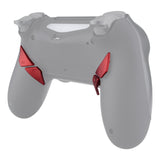 eXtremeRate Soft Touch Scarlet Red Replacement Redesigned Back Buttons K1 K2 K3 K4 Paddles for eXtremeRate PS4 Controller Dawn Remap Kit - P4GZ024