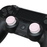 eXtremeRate Cherry Blossoms Pink & White Dual-Color Replacement 3D Joystick Thumbsticks, Analog Thumb Sticks with Phillips Screwdriver for PS4 Slim Pro Controller - P4J0129