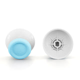eXtremeRate Heaven Blue & White Dual-Color Replacement 3D Joystick Thumbsticks, Analog Thumb Sticks with Phillips Screwdriver for PS4 Slim Pro Controller - P4J0131