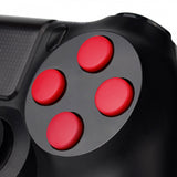 eXtremeRate Solid Red Action Buttons Repair for PS4 Controller -P4J0201