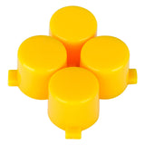 eXtremeRate Solid Yellow Action Buttons Repair for PS4 Controller -P4J0204