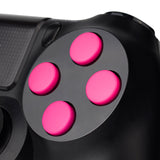 eXtremeRate Solid Pink Action Buttons Repair for PS4 Controller -P4J0205