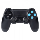 eXtremeRate Solid Light Blue Action Buttons Repair for 4 PS4 Controller -P4J0208