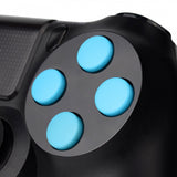 eXtremeRate Solid Light Blue Action Buttons Repair for 4 PS4 Controller -P4J0208