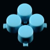 eXtremeRate Solid Light Blue Action Buttons Repair for PS4 Controller -P4J0208