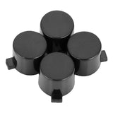 eXtremeRate Solid Black Action Buttons Repair for 4 PS4 Controller -P4J0209