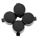 eXtremeRate Solid Black Action Buttons Repair for 4 PS4 Controller -P4J0209