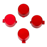 eXtremeRate Customized Action Buttons Custom Kits for PS4 Controller Chrome Red-P4J0219