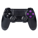 eXtremeRate Customized Action Buttons Custom Kits for PS4 Controller Transparent Purple-P4J0236