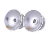 eXtremeRate Metal Silver Chrome Thumbsticks Replacement Thumb Stick For PS4 Controller - P4J0302