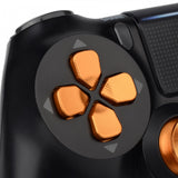 eXtremeRate Metal Gold Dpad Direction Pad Buttons Repair for PS4 Controller - P4J0525