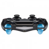 eXtremeRate Metal Blue Color Buttons Custom Kits R1 L1 R2 L2 Triggers for PS4 Controller - P4J0904